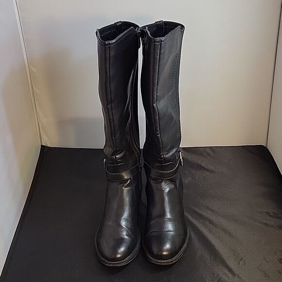 FRANCO SARTOL-COUNTRY WOMEN"S ROUND TOE LEATHER KNEE LENGTH BOOT - Picture 3 of 12